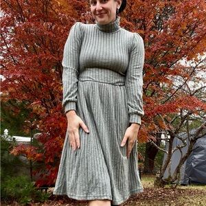 3 Pack of Ribbed Turtleneck Dresses